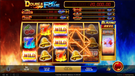 Double Flame Blazing Slot Game From Spade Gaming - SlotsInsight