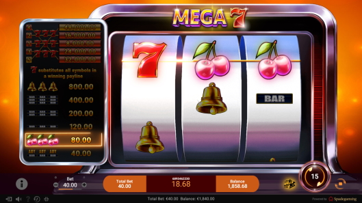 Mega-7 Slot Game From Spade Gaming - SlotsInsight